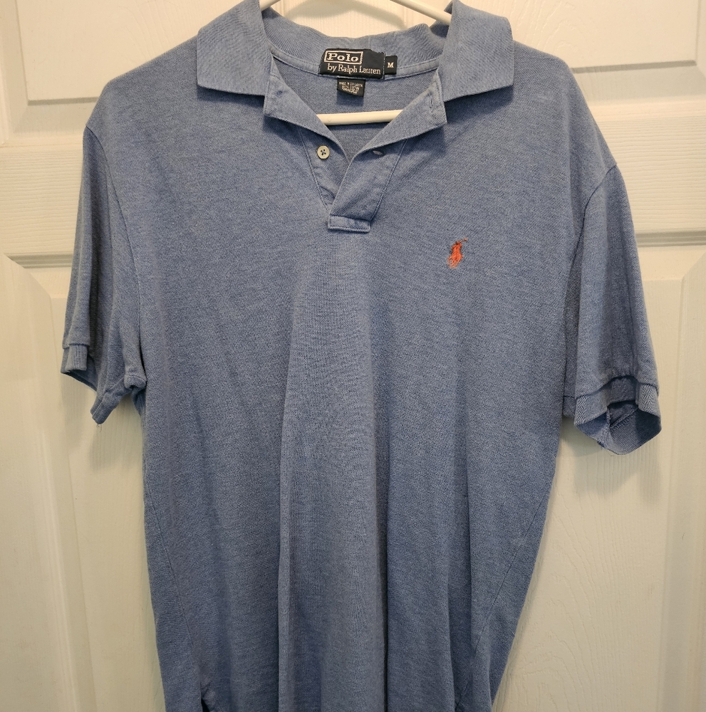 Polo by Ralph Lauren Men's Blue Polo Shirt